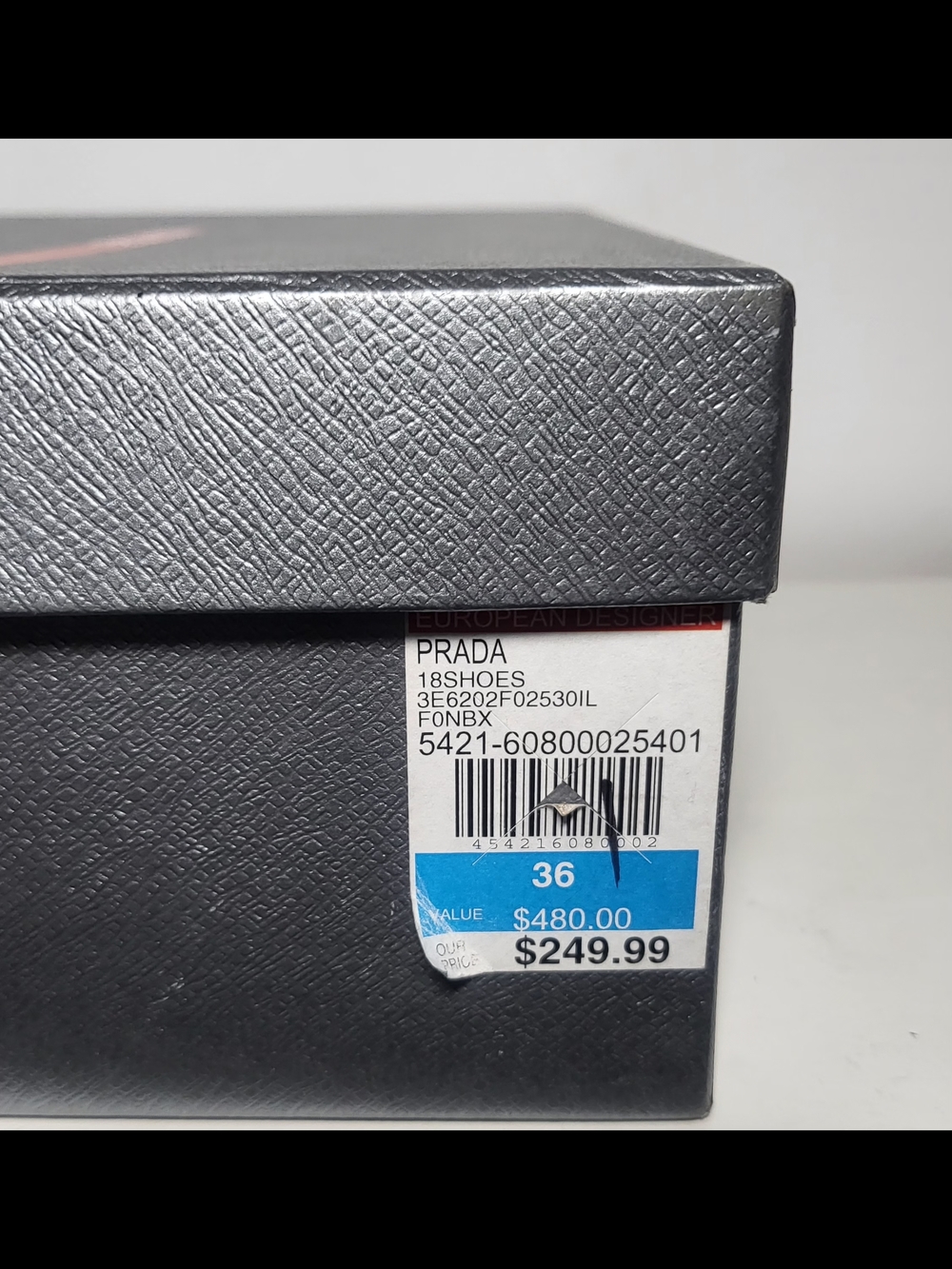 Prada Women's Red Patent Sneakers with Pink Toe Cap - Picture 9 of 10